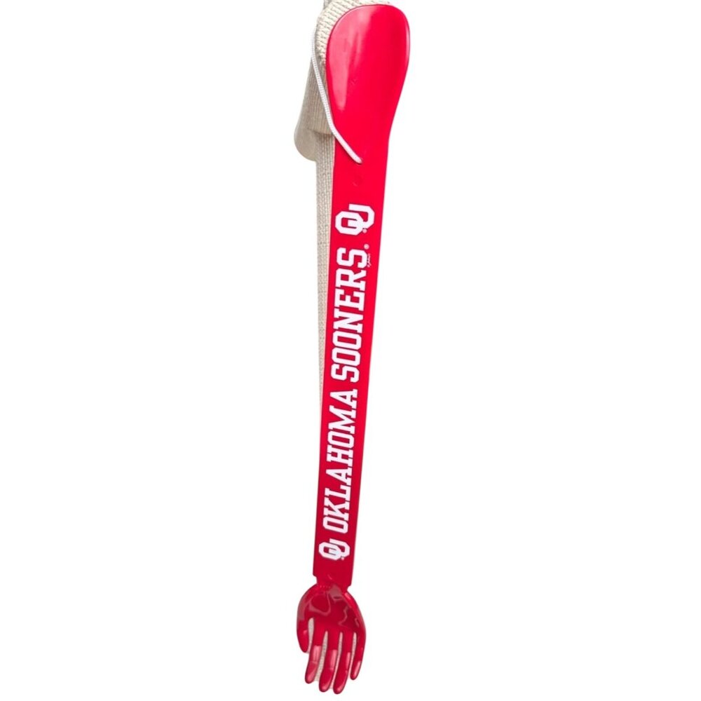 Collegiate OU Oklahoma Sooners Back Scratcher Shoe Horn Red & White 15 in. Tall